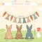 8.2 ft Heart Garland Valentine Pink Wooden Hearts Banner Rustic Farmhouse Wood Beads Garland Cute Romantic Love Banner for Fireplace Mantel Wall(Rabbit,Multicolor)